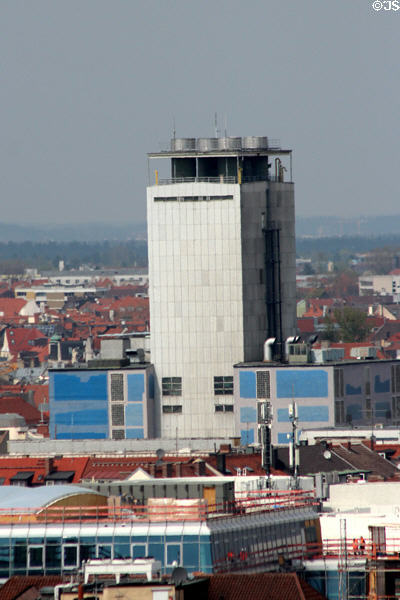 Theresienstraße thermal power station seen from Neues Rathaus Tower. Munich, Germany.