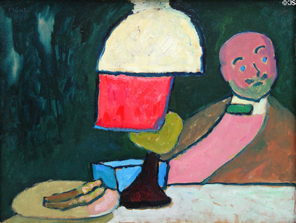 Listening (Portrait of Jawlensky) (1909) by Gabriele Münter at Lenbachhaus. Munich, Germany.