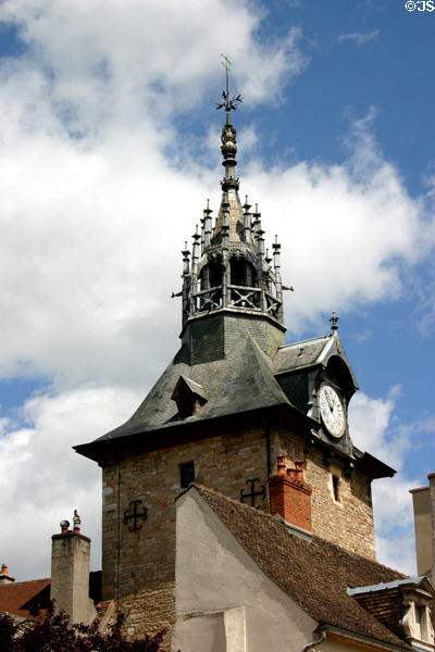 Bell tower on Place Monge. Beaune, France.