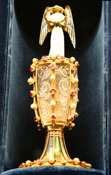 Reliquary of St Épine (c1460-64) by Guillaume Lemaistre in Tau Palace Museum. Reims, France.