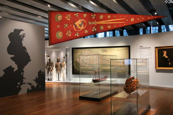 Gallery at Museum of European and Mediterranean Civilisations. Marseille, France.
