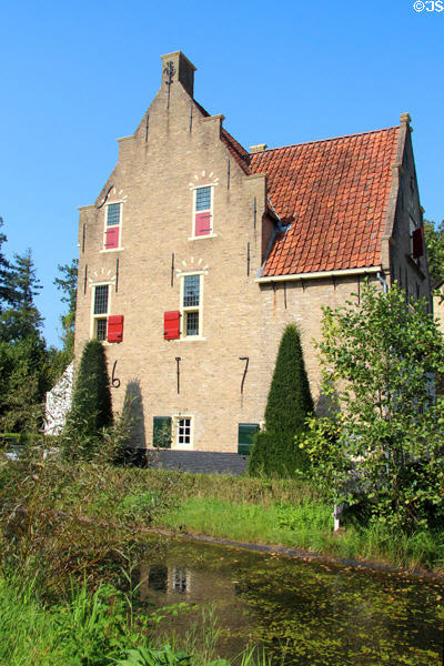Farmhouse from Giethoorn at Arnhem Openlucht Museum. Arnhem, Netherlands.