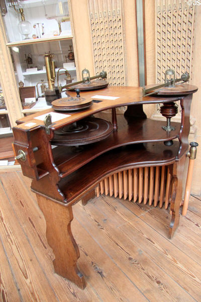 Hand made scientific instrument at Teylers Museum. Haarlem, Netherlands.