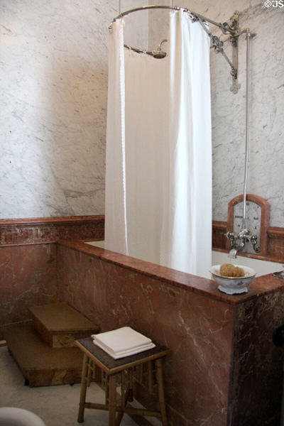 Queen Wilhelmina's early 20thC style bathroom. Het Loo, Netherlands.