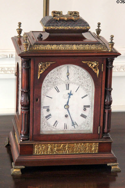 Bracket clock by E. White, Cockspur St., London at Manderston House. Duns, Scotland.