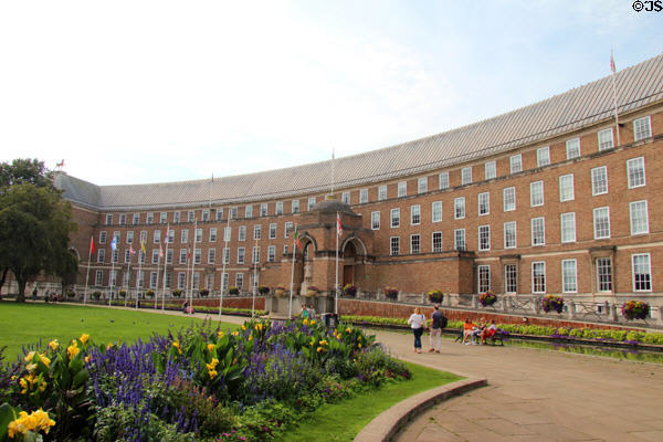 City Hall with its distinctive curved design. Bristol, England.