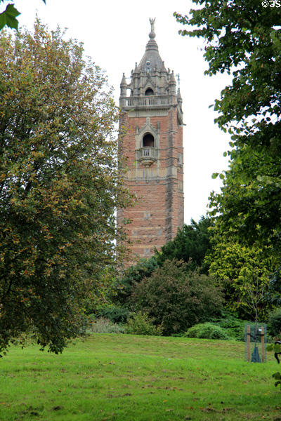 Cabot Tower, commemorating John Cabot's epic voyage, overlooking Brandon Hill park. Bristol, England.