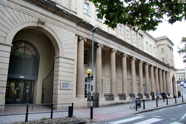 Brunel House (early 19thC), once Royal Western Hotel & recently providing residences for Bristol University students. Bristol, England. Architect: R.S. Pope & I.K. Brunel.