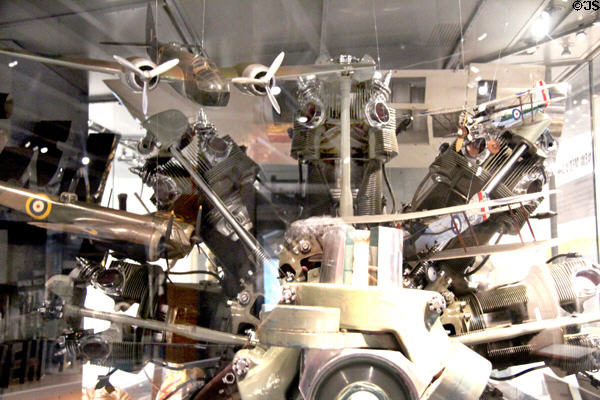 Models of locally built aircraft at M-Shed Museum. Bristol, England.