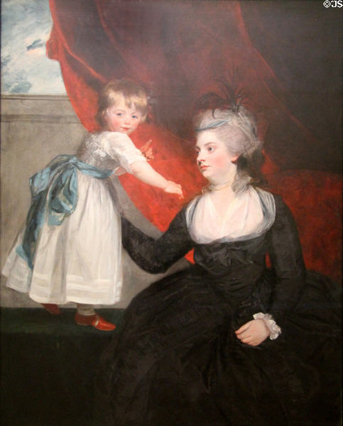 Frances Courtenay, Lady Honywood & her Daughter painting (1784) by Sir Joshua Reynolds at Bristol Museum & Art Gallery. Bristol, England.