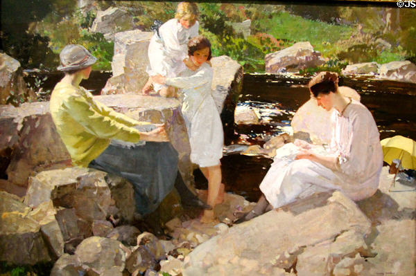 Holidays painting (c1920) by Harry Watson at Bristol Museum & Art Gallery. Bristol, England.