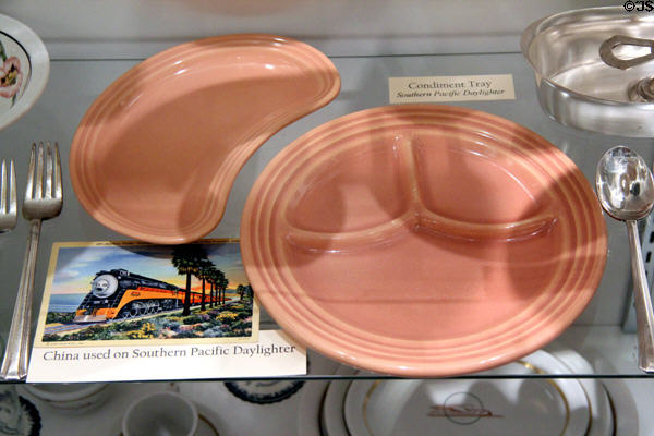 China used on Southern Pacific Daylighter trains at Southern Arizona Transportation Museum. Tucson, AZ.