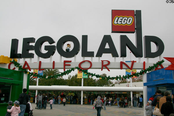 Entrance of Legoland California. Carlsbad, CA.