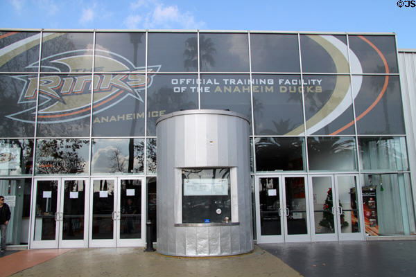 Box office of Anaheim Ice arena. Anaheim, CA.