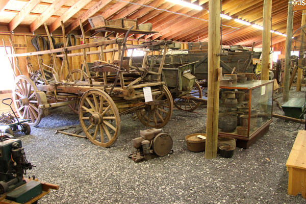 Ranching wagons collection at Angels Camp Museum. Angels Camp, CA.