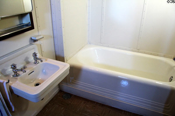 Guest bathroom aboard USS Potomac. Oakland, CA.