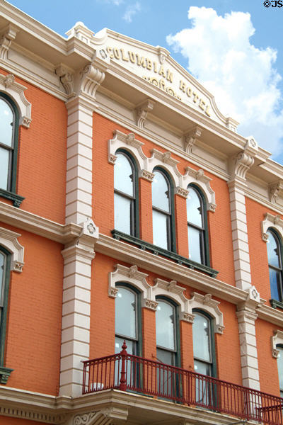 Italianate facade of Columbian Hotel. Trinidad, CO.