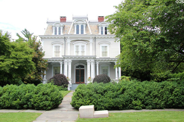 Italianate house on Pequot Ave. opposite Trinity Episcopal Church. Southport, CT.