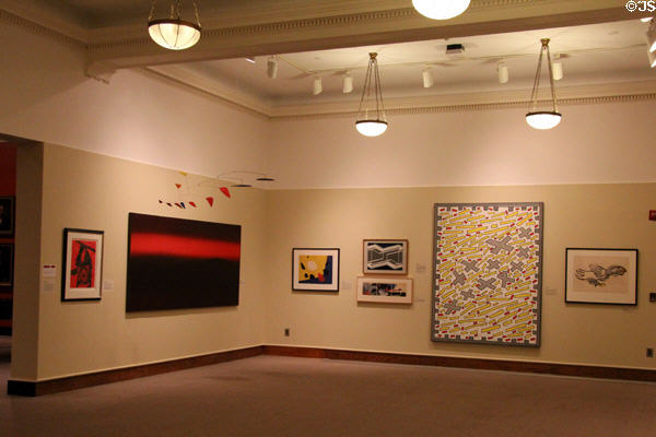 Modern art at Mattatuck Museum. Waterbury, CT.
