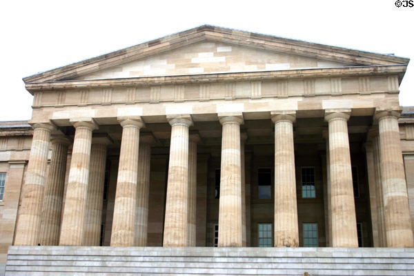 National Portrait Gallery (1836 & 67) (F at 8th St. NW). Washington, DC. Style: Greek revival. Architect: Davis, Town, Elliot then Mills, Clark, & Walter. On National Register.