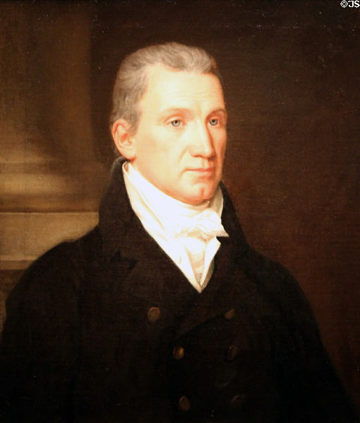 James Monroe portrait (1816) by John Vanderlyn at National Portrait Gallery. Washington, DC.