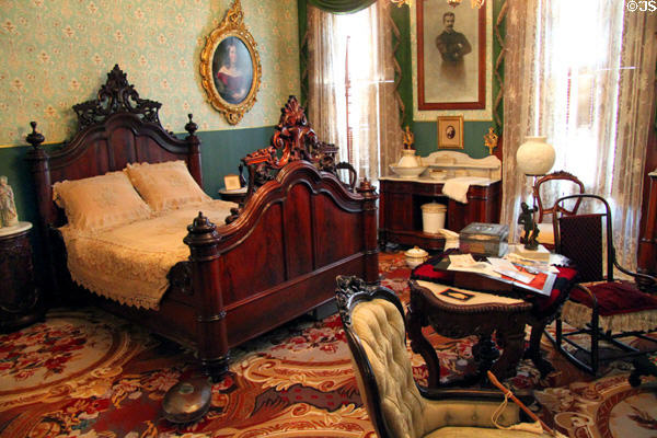 Master bedroom at Campbell House Museum. St. Louis, MO.