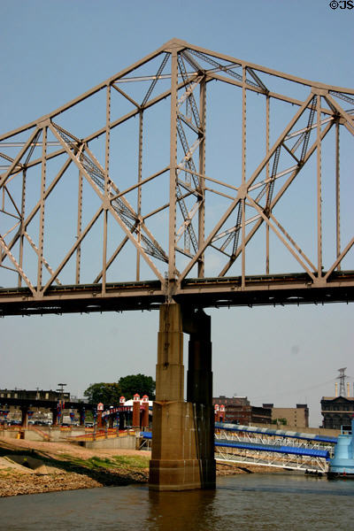 Details of Martin Luther King Bridge. St Louis, MO.