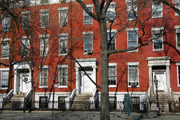 8, 7 & 6 Washington Square North now used by NYU. New York, NY.