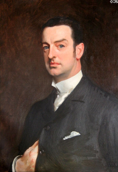 Portrait of Cornelius Vanderbilt II (1890) by John Singer Sargent at The Breakers. Newport, RI.