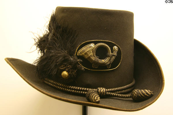 Hardee pattern Civil War hat of Colonel Francis S. Bartow at Museum of the Confederacy. Richmond, VA.