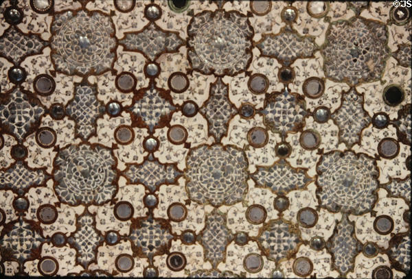 Wall decoration with mirrors at Amber Palace in Jaipur. India.