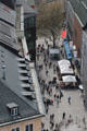 Pedestrians on street south of Neues Rathaus. Munich, Germany.
