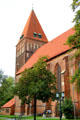 Evangelical Church of St Jacobi on Domstraße near Greifswald University,. Greifswald, Germany.