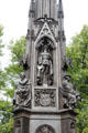 Heinrich Rubenow monument honors founders of Greifswald University sculpture by Bernhard Afinger. Greifswald, Germany.