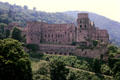 Ruins of Heidelberg Castle on Königstuhl Hill. Heidelberg, Germany.