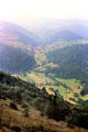 View from Belchen mountain in Black Forest. Germany.