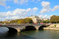Pont au Change with Théâtre du Châtelet beyond. Paris, France.