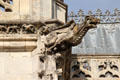 Ornately carved gargoyle on St Hubert's Chapel at Chateau Royal of Amboise. Amboise, France.