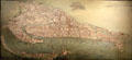 Aerial perspective of Venice at Museum of European and Mediterranean Civilisations. Marseille, France.