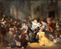 The assassination attempt on Willem I in Antwerp 18th March 1582 painting by Nicolass Pieneman at Teylers Museum. Haarlem, Netherlands.