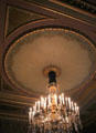 Ceiling medallion & chandelier in Drawing Room of Prince Hendrik. Het Loo, Netherlands.