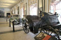 Interior of former stables housing vintage car collection. Het Loo, Netherlands.