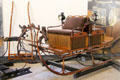 Gnome Sleigh , made by P. Scheurer & Co. Dusseldorf, used by Wilhelmina & Hendrik to take rides around the Royal Estate adjacent to Het Loo. Het Loo, Netherlands.