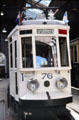 Streetcar collection in Netherlands Open Air Museum, Arnhem. Arnhem, Netherlands.