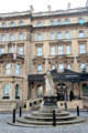 Statue of Queen Victoria in front of Bristol Royal Marriott Hotel. Bristol, England.
