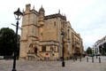 Abbot's Gatehouse, part of Bristol Cathedral, which served as the entrance to the ancient abbey before it was disbanded in the mid-16thC. Bristol, England.