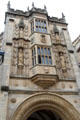 The arch of Abbot's Gatehouse with medieval statues above. Bristol, England.