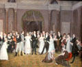 The Cloak-Room, Clifton Assembly Rooms painting by Rolinda Sharples at Bristol Museum & Art Gallery. Bristol, England