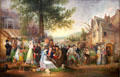 St James's Fair Bristol painting by Samuel Colman at Bristol Museum & Art Gallery. Bristol, England.