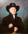 Portrait of a Man in a Beaver Hat painting by Samuel Colman at Bristol Museum & Art Gallery. Bristol, England